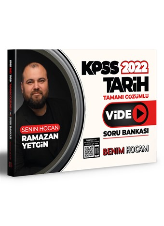 2022 KPSS Tarih Tamamı Çözümlü Video Soru Bankası Benim Hocam Yayınları