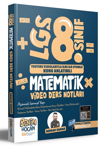 2023 LGS 8.Sınıf Matematik Video Ders Notları (Konu Anlatımı) Benim Hocam Yayınları