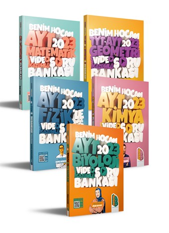 2023 YKS AYT Sayısal Bölüm Tamamı Video Çözümlü Soru Bankası Seti Benim Hocam Yayınları