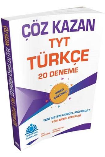 Çöz Kazan Yayınları TYT Türkçe 20 Deneme