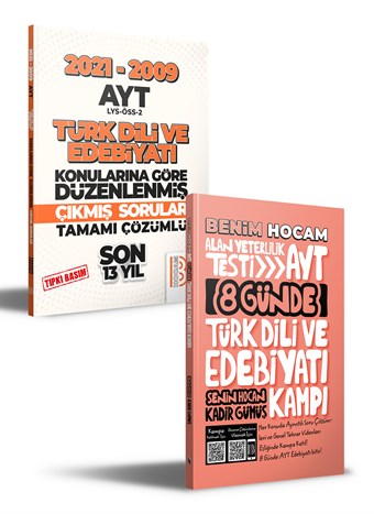 AYT Türk Dili ve Edebiyatı Kamp Kitabı ve Çıkmış Soru Bankası Seti