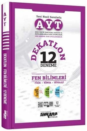 ​Ankara Yayıncılık AYT Fen Bilimleri Dekatlon 12 Deneme