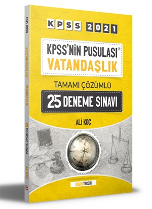 2021 KPSS'NİN Pusulası Vatandaşlık Tamamı Çözümlü 20 Deneme Sınavı Doğru Tercih Yayınları