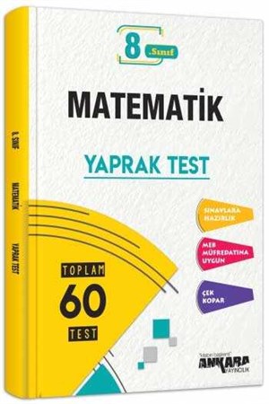 Ankara Yayıncılık 8. Sınıf Matematik Yaprak Test