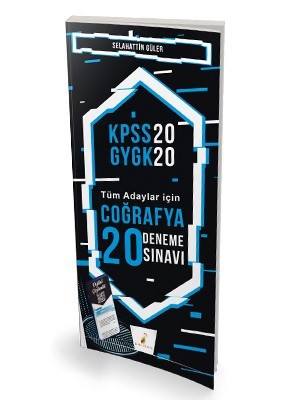 Pelikan Yayınları 2020 KPSS Coğrafya Dijital Çözümlü 20 Deneme Sınavı