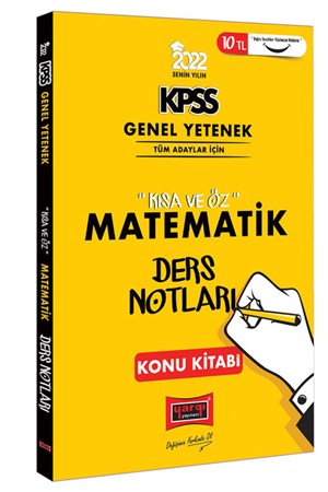 Yargı Yayınları 2022 KPSS Lisans Genel Yetenek Matematik Kısa ve Öz Ders Notları