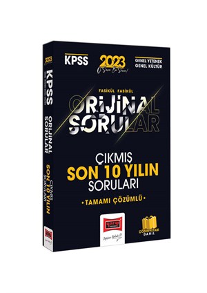 Yargı Yayınları 2023 KPSS Genel Kültür Genel Yetenek Orjinal Tamamı Çözümlü Son 10 Yıl Çıkmış Sınav Soruları