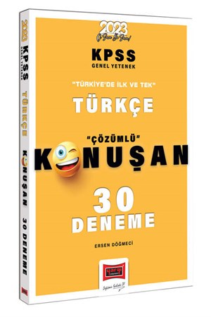Yargı Yayınları 2023 KPSS Türkçe Tamamı Çözümlü Konuşan 30 Deneme