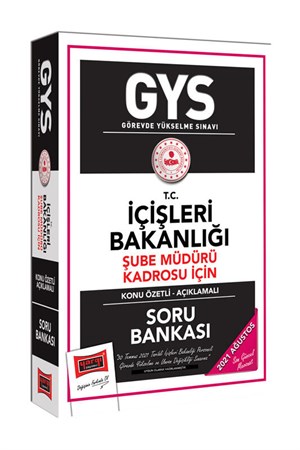 Yargı Yayınları GYS T.C İçişleri Bakanlığı Şube Müdürü Kadrosu İçin Konu Özetli Soru Bankası